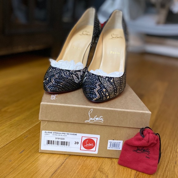 Christian Louboutin Shoes - Size 39 Christian Louboutin Eloise Strass